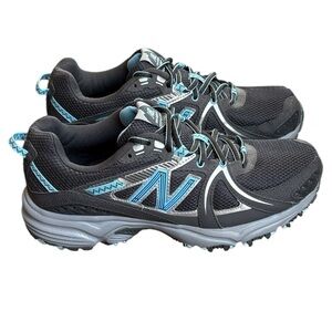 New Balance 510 Trail Running Shoes Women's 9.5D WIDE Gray Blue Sneakers